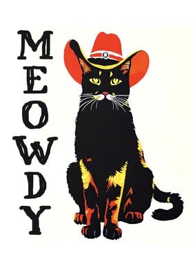 Meowdy Cowboy Cat