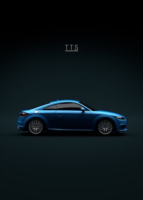 Blue Audi TTS 2015 