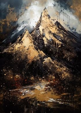 Black And Gold Mountains