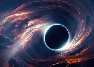 Black hole in space