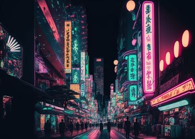 Tokyo neon japanese