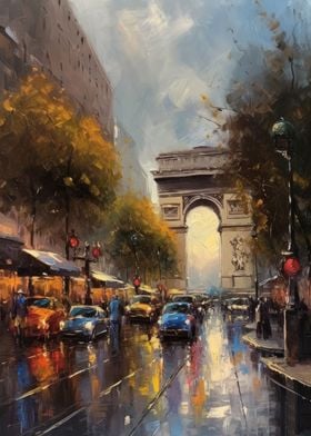 Paris France Oil Painting