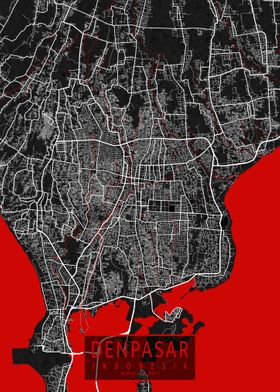 Denpasar Map Oriental