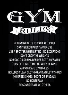 Gym Rules Motivation
