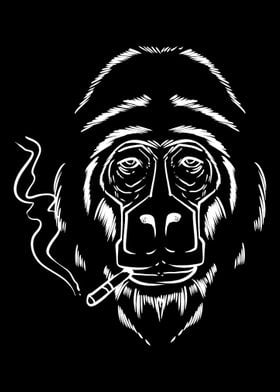 Gorilla Smoking ChainSmok