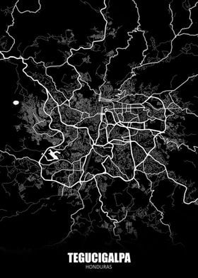 Tegucigalpa Honduras Map