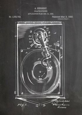 Graphophone patent 1918