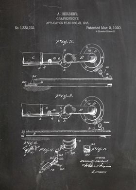 Graphophone patent 1918