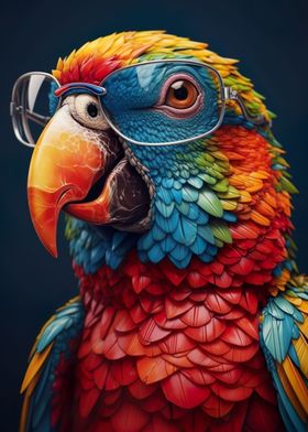 Parrot Spectacles Portrait