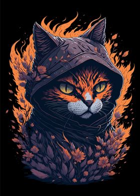 Ninja Cat Fire