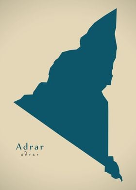 Adrar Algeria province map