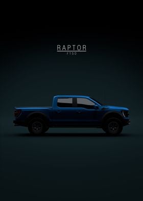 Ford F150 Raptor 2021 Blue