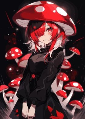 Anime Mushroom Girl