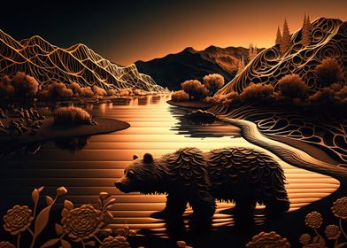 Golden Bear Landscape