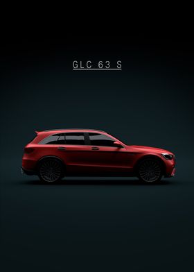 Merc GLC63 S AMG 2020 Red