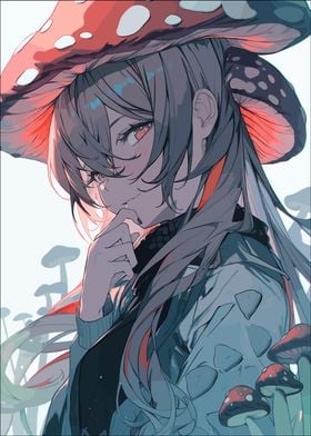 Anime Mushroom Girl