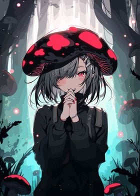 Anime Mushroom Girl