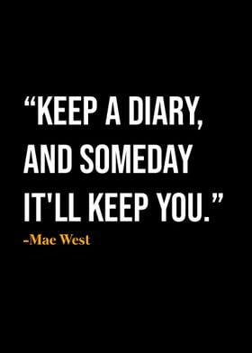 Mae West Quote 