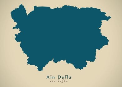 Ain Defla province map