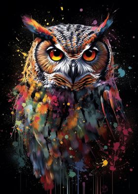 Owl painting