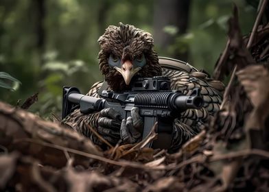 Fantastic Military Rooster