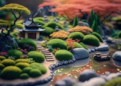 Japanese zen garden