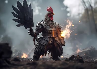 Military Rooster Chicken