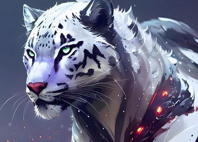 white leopard