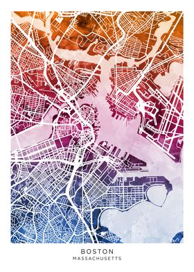 Boston Massachusetts Map