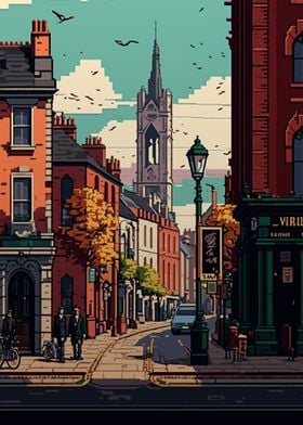 Dublin Pixel art