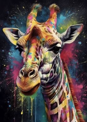 Giraffe painting