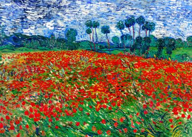 Van Gogh Poppy field 1890