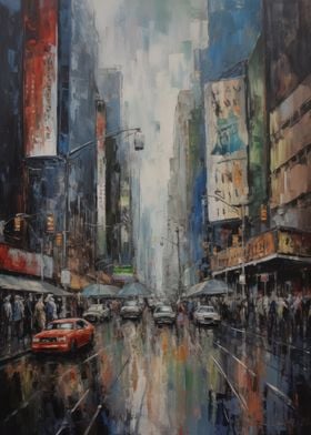 New York City USA in Oil