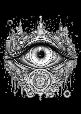 Abstract Eye of Providence