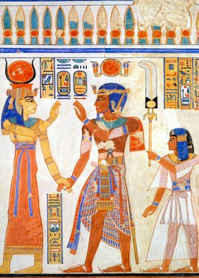 Ramesses III before Hathor