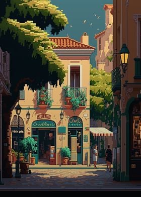Aix en Provence Pixel art