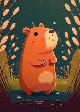Cute Capybara Animal