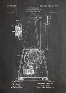 Electric metronome patent 