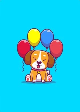 Cute Dog Birthday Party 