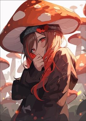 Anime Mushroom Girl