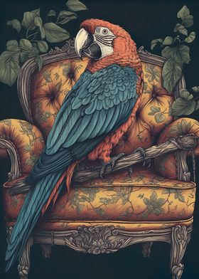 Parrot Vintage Couch Perch