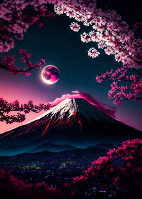 cherry blossom japan art