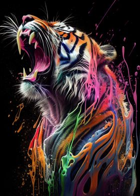 Colorful Tiger Animals