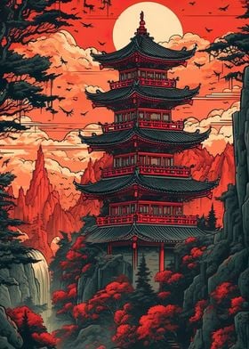 Japanese temple painting