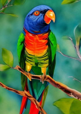 A beautiful lorikeet bird