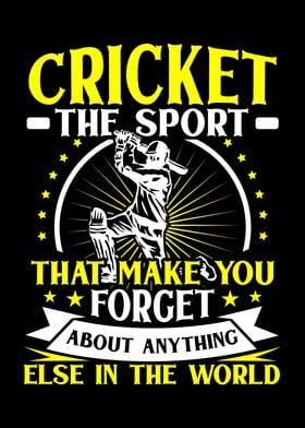 Cricket forget you anythin