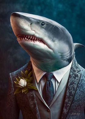 Great White Shark Portrait