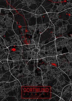 Dortmund City Map Oriental