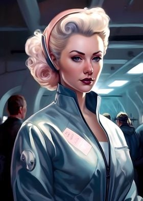 Blonde 50s Scifi Pinup