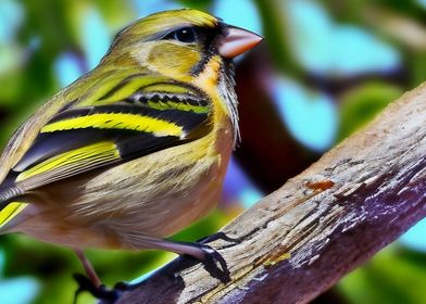 A beautiful finch bird